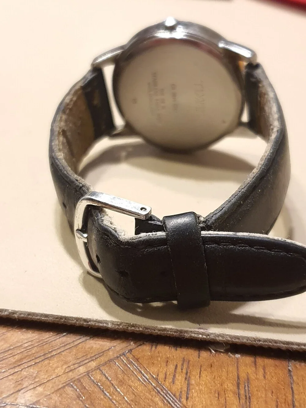 10/$20 Timex Silver/White Leather Easy Reader Men's Watch